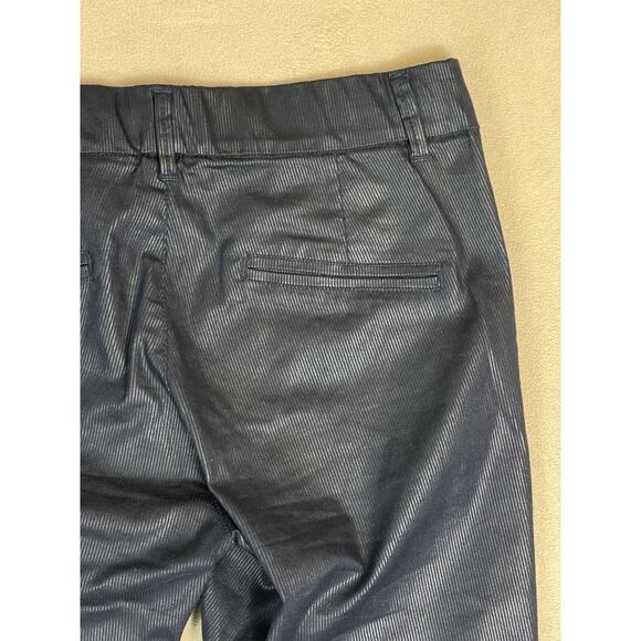 Bevy Flog Pants Womens 29 Black Striped Skinny Regular Pull On Stretch Mid Rise - Picture 11 of 13